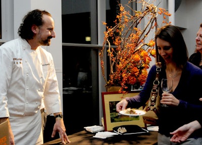 North Pond's Bruce Sherman, one of Food & Wine's Best New Chefs, manned a tasting station.