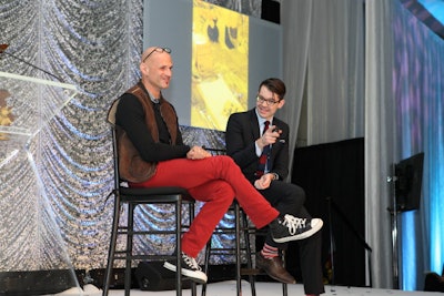 David Stark, president and creative director of David Stark Design and Production, joined BizBash editor in chief Chad Kaydo on the main stage to discuss current market trends during the general session.