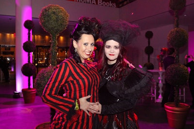 Costumed revelers at the after-party paid tribute to Burton with outfits inspired by some of his films.