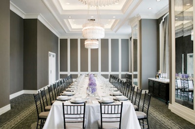 Another function space, the Hemingway Salon, can provide conference-style seating for 36 or host dinners for 72.