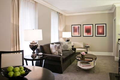 The average size of the Elysian's guest rooms and suites is 890 square feet.