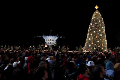 This year's tree, with lighting donated by GE, is the most energy efficient ever.