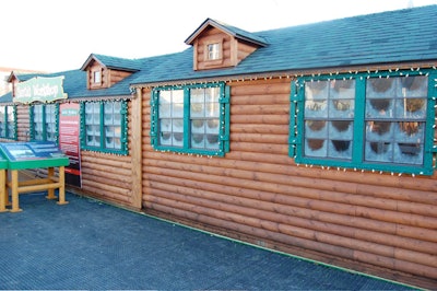 Steps away from the tree, Hargrove expanded Santa's Workshop for this year's display, adding a second wing.