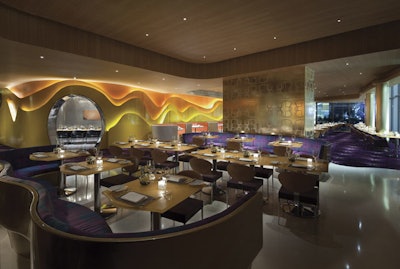 Silk Road restaurant offers modern Mediterranean cuisine.