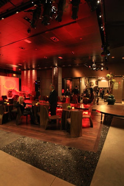 AnQi's decor uses a warm palette.
