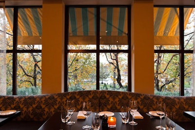 The space now has floor-to-ceiling windows overlooking the Public Garden.