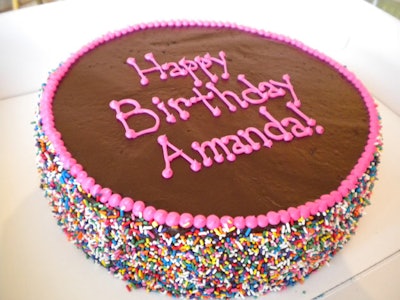 A birthday cake by Something Sweet