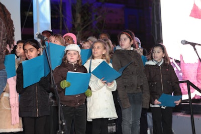 The One Accord children's choir sang holiday classics such as 'Silent Night' and 'Walking in a Winter Wonderland.'
