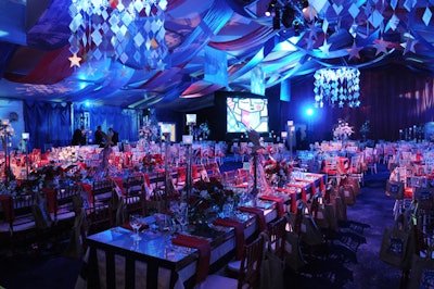 A nearly 15,000-square-foot tent from EventStar housed the dinner and live auction portions of the event.