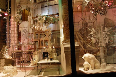 ABC Carpet and Home has several displays of elaborate holiday decor.