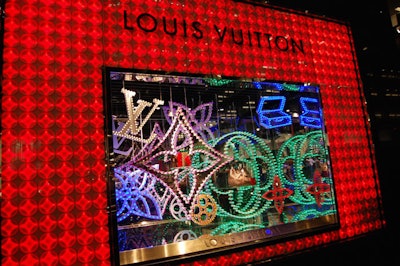 Bloomingdale's allots several of its windows to participating brands, like this one for Louis Vuitton.