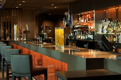 The theater offers a bar and lounge, plus seasonal food menus.