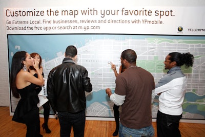 Guests shared their favorite stores, restaurants, and experiences on an interactive map.