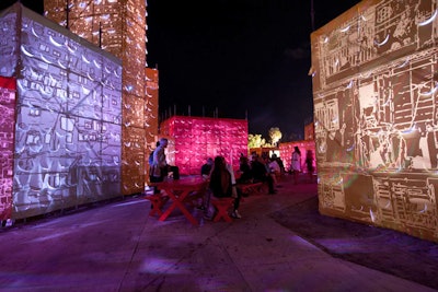 New York-based public art organization Creative Time commissioned Los Angeles artist Pae White to design Art Basel's 40,000-square-foot Oceanfront exhibit area, which housed various art talks, performances, and video and film showcases December 3 to 6.