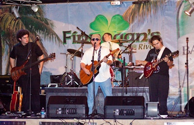 Various bars and restaurants throughout the downtown and Brickell area, like Finnegan's River, hosted multiple performances nightly.
