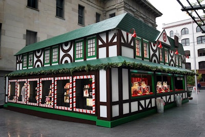 Stark designed the structures in San Francisco and Washington to look like Santa's village.