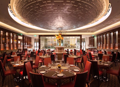 Sirio's main dining room holds 152, the cafe 84, and the lounge and bar 15.