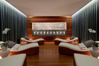The spa at the Vdara hotel offers treatments including a 'Jet Lag Relief' massage.