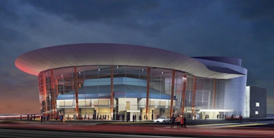 The expanded, 200,000-square-foot Arena Stage Mead Center has three theaters, a common lobby, classrooms, and rehearsal halls.