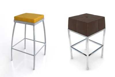 Apex bar stool and the Tribeca bar stool, both start at $55, available throughout the U.S. from Lounge22