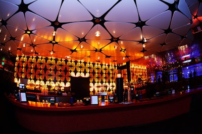 Guests could order signature drinks at one of four bars at the Conga Room.