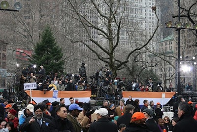 In addition to a live broadcast on NY1, the event was streamed live on the city's official Web site.