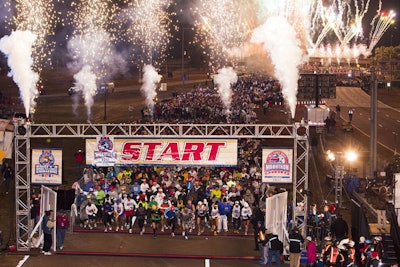 More than 24,000 runners competed in the marathon, which began in 28-degree weather on Sunday morning.