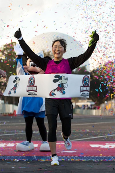 Lisa Mizutani from Japan secured the women's marathon title for the second consecutive year.
