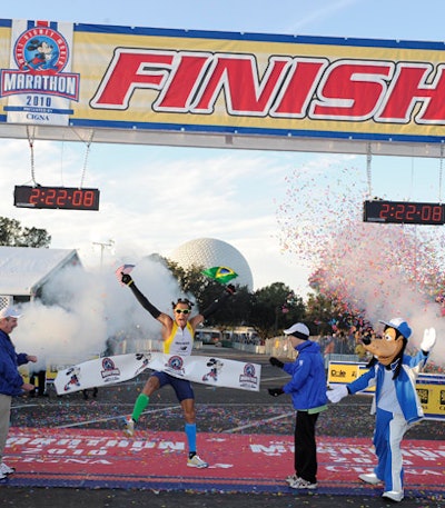 Adriano Bastos from Brazil won the men's marathon title for the sixth consecutive year.