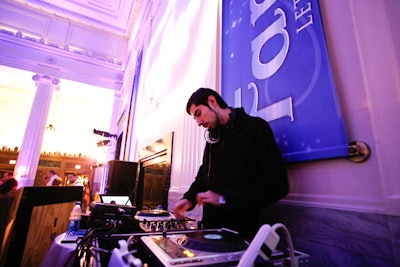 In the rotunda, a DJ spun a beat-heavy soundtrack.