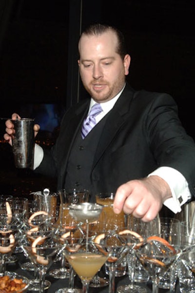 The finalists, including fan favorite Brandon Clements (pictured), mixed concoctions that were judged by David Wondrich and the 200 assembled guests.