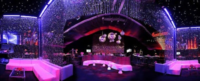 NBC Universal/Focus Features' Golden Globes party conjured the feel of old-school discotheques.