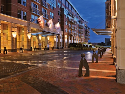 The property comprises several harborfront buildings, one of which houses Fairmont Gold.