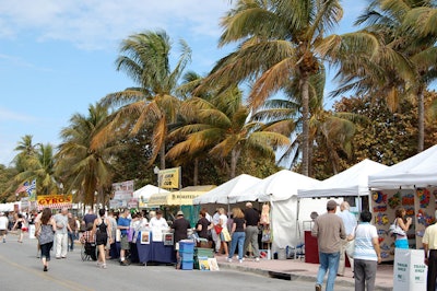 Nearly 175 antiques, art, and food vendors lined Ocean Drive Friday through Sunday for the street fair.