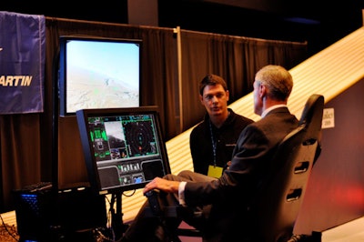 Lockheed Martin supplied various simulators and games with real-life applications, such as the aviation simulator used in the military, in the Simulation Universe exhibition area on the second floor of the Science Center.