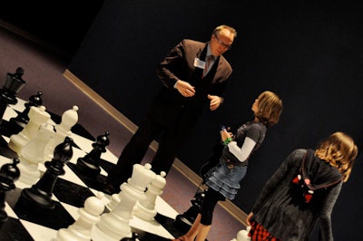 United Chess Federation National Master Alexander Zelner, who also owns the Orlando Chess & Games Center, provided daily chess lessons on standard and oversize boards.