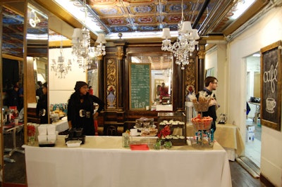 A pop-up cafe in the basement of the Angel Orensanz Foundation included snacks from Swich, Hot Blondies Bakery, and Sips & Bites.