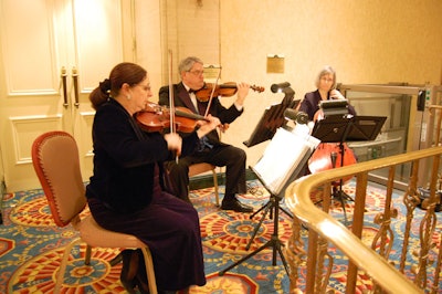 The Amaro Trio entertained guests during the reception.
