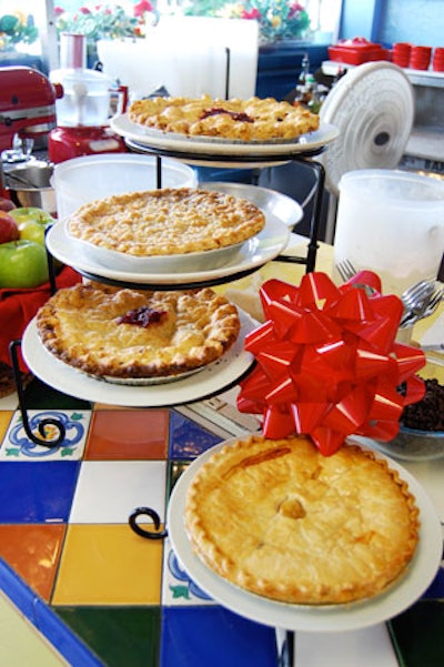 Participants prepared five pie flavors, each with its own twist on classic apple pie.