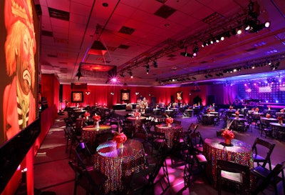 About 5,500 guests dined at traditional tables, plus highboys and hay-bale seating.