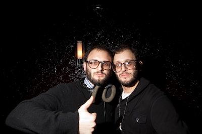 DJ Finger on the Pulse (twin brothers Greg and Darin Bresnitz) spun classic rock tunes from the Rolling Stones, Thin Lizzy, Judas Priest, and Alice in Chains.