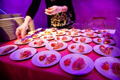 Restaurants like Lobby, Nyood, and Buca set up food stations throughout the Fermenting Cellar.