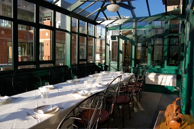 Bond's Chef''s Table conservatory seats 12.