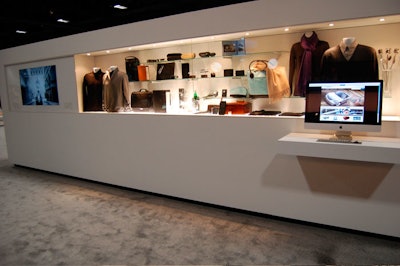 Chrysler's exhibit included a display of luxury consumer goods, dubbed the 'Chrysler Collection.'