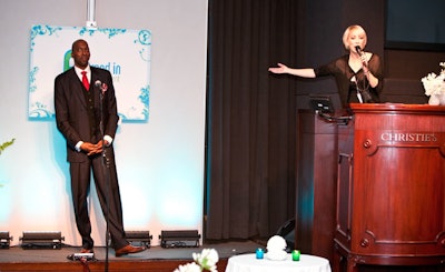 Retired basketball player John Salley was one of the participating celebrities who appeared at the auction.