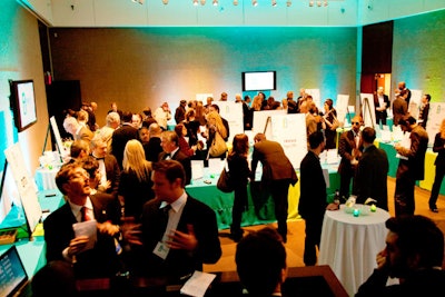Guests participated in the silent auction with audience response hardware provided by IML.