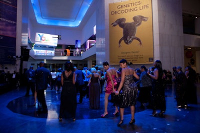 Guests lived up to their reputation by dancing in the rotunda while the Gentlemen of Leisure played.