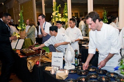 Chefs from more than 30 local restaurants manned tasting stations during the two-hour cocktail reception.