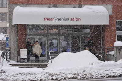 Bravo used a vacant office building to house the pop-up salon for the upcoming season of its show Shear Genius.