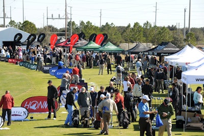 Demo Day allowed golf professionals, retailers, and buyers to try out the manufacturers' latest products and compare brands.